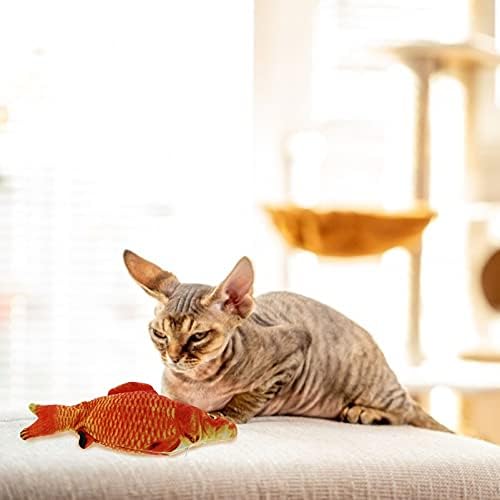 Patkaw PET מספקת בקיעת שיניים צעצוע של שטיפת חתול חתול דג צעצוע חתול צעצוע דג צעצוע צעצוע צעצוע חתול צעצוע