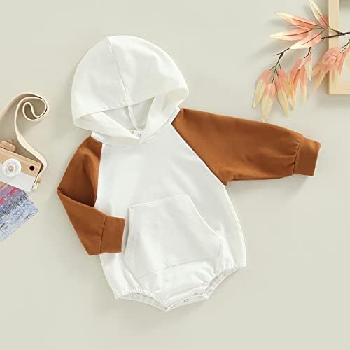 Kaipiclos תינוקת תינוקת ילדה סווטשירט בועה רומפר צבע בלוק בלוק שרוול ארוך סוודר סוודר סוודר סתיו בגדי חורף
