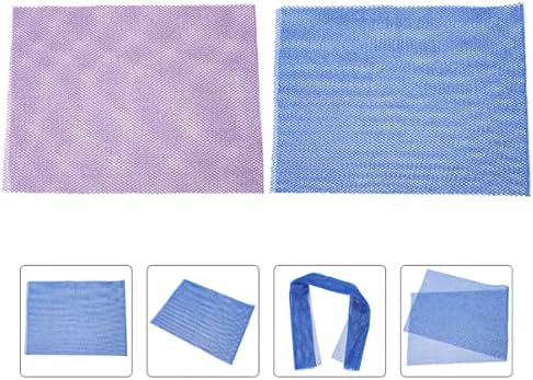 ריפוי 2 יחידים חלקים יותר מגבת ביתית מרחצה שפשוף שפשוף מושך לופה מסיר רשת בועה אחורה אביזרי מקלחת כחולים ניקוי
