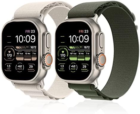 לולאה אלפינית - תואם לפס Apple Watch עבור 49 ממ 45 ממ 44 ממ 42 ממ 41 ממ 40 ממ 38 ממ, לולאת סולו ניילון עם G -Hook עבור Apple