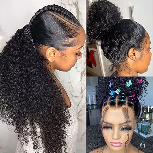 עמוק גל 360 שיער טבעי תחרה פאות מראש קטף עבור שחור אישה גבוהה קוקו 360 תחרה פאה ברזילאי שיער מים גל פאות שקוף תחרה