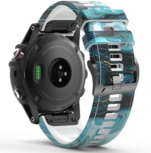 DJDLFA 26 22 ממ שחרור מהיר סיליקון מהיר שעון עבור Garmin Fenix ​​7 7x 6x Pro 5x 5 פלוס 3 HR MK2 EasyFit Smart Watch