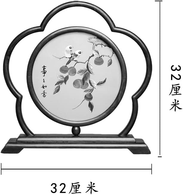 כניסה דו צדדי רקמת קישוטי סיני סגנון סלון