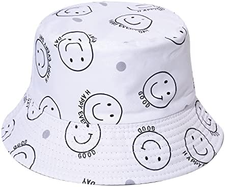 2 חבילות כובע שמש לנשים כובע דלי כותנה כותנה חיוך כובע כובע קיץ כובעי חוף אביזרים