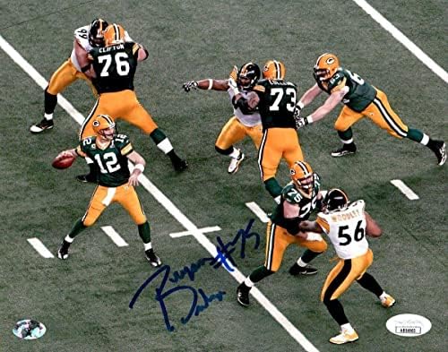 Bryan Bulaga חתום חתימה 8x10 צילום Green Bay Packers JSA AB54903 - תמונות NFL עם חתימה