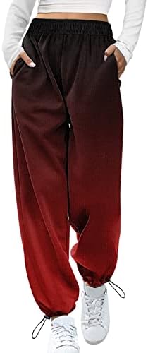מכנסי זיעה של Beuu לנשים מכנסי טרנינג מדפסים לחג המולד מכנסיים גרפיים קפרי מכנסי טרקלין פלאצו עם כיס עם כיס