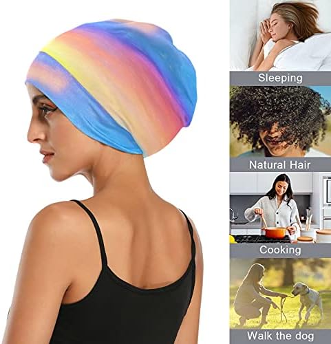 כובע עבודה של כובע שינה כובע מצנפת כפיות צבעוניות צבעוניות לנשים לעטוף לילה בגדי שיער