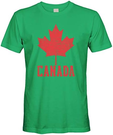 דגל קנדה לגברים קנדה קנדה חולצת טריקו עלה מייפל