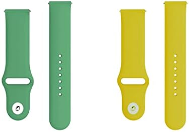 רצועת שעון מהירה מהירה של צעד תואם ל- Huawei Watch GT3 46 ממ רצועת שעון סיליקון עם מנעול כפתורים, חבילה של 2