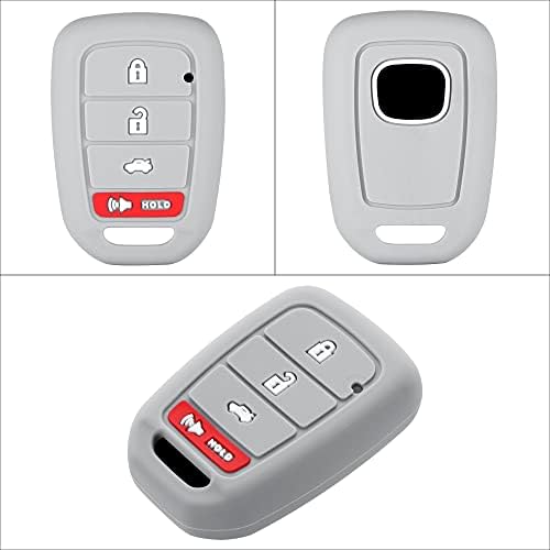 עבור הונדה 4 כפתורים מפתח פוב סיליקון מקרה-כניסה ללא מפתח שלט רחוק ישר רכב מפתח פוב מגן עבור הונדה אקורד סיוויק קרוסטור משאבי