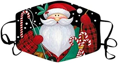 סונבוט יוניסקס אבק-מסכת חג המולד מודפס מתכוונן אוזן לולאה פנים גרב רחיץ לשימוש חוזר כותנה פנים בנדנה