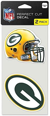 Wincraft NFL Green Bay Packers 47568011 מדבקות חיתוך מושלמות, 4 x 4