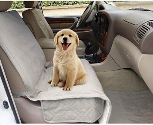 כיסוי מושב יחיד לרכב לחיות מחמד כלב מרופד ומרופד דלוקס עם בד נוחות וגב החלקה הטוב ביותר עבור משאית לרכב ורכב שטח-נסיעות