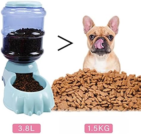 אביזרים לחיות מחמד מתקני האכלה לכלבים אספקת כלבים מזין אוטומטי מתקן מים לכלבים 3.8 ליטר קערת בקבוק מים לכלבים ניידים