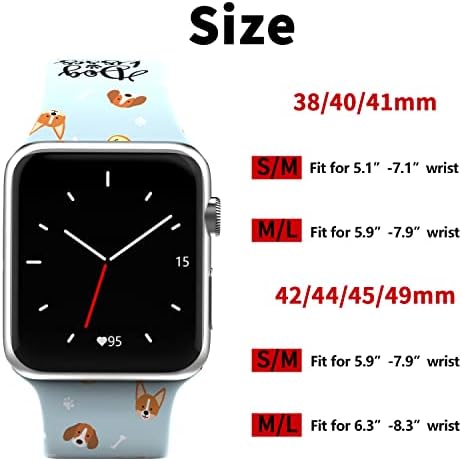 להקות מפוארות הדפס חיה הדפסת סיליקון תואם ל- Apple Watch 38 ממ 40 ממ 41 ממ 42 ממ 44 ממ 45 ממ 49 ממ לסדרת