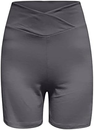 מכנסי שלל בסיסין לנשים חדר כושר גבוה במותניים יוגה מכנסיים קצרים חלקים הרמת התחת של מכנסי טרניוט מכנסיים