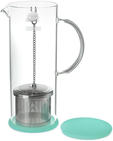 ForLife Lucent Glass Kide Tea Kug עם קפסולות, 48 גרם, פחם