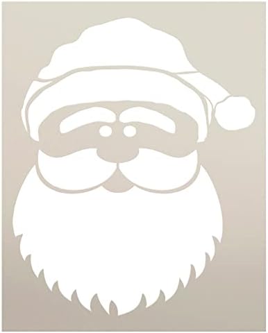 סנטה קלאוס פנים קישוט סטנסיל על ידי סטודיו12-בחר גודל-ארהב עשה-קרפט עשה זאת בעצמך חג המולד בית תפאורה / צבע חורף