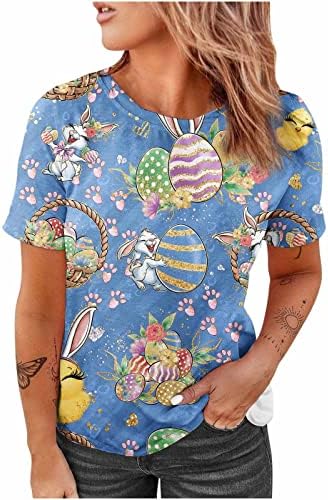 חולצות פסחא נשים ארנב חמוד חולצה גרפית