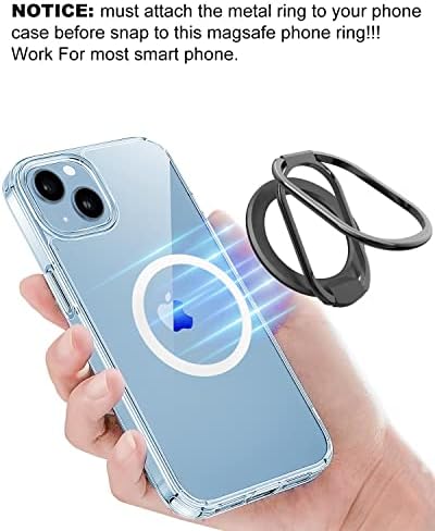 מגנטי טלפון טבעת מחזיק תואם עבור מג בטוח טלפון אחיזה מגנטי טלפון טבעת מחזיק אצבע רגלית, מתכוונן רגלית לאייפון