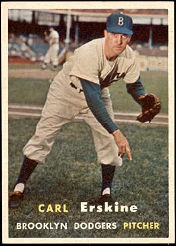 1957 Topps 252 Carl Erskine Brooklyn Dodgers NM/MT Dodgers