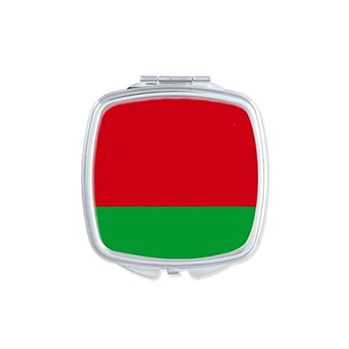 בלארוס לאומי דגל אסיה המדינה מראה נייד קומפקטי כיס איפור כפול צדדי זכוכית