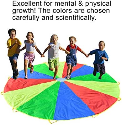 מצנח רטבובון לילדים עם ידיות 6 רגל 8 רגל 10 רגל 12 רגל 16 רגל 20 רגל לשחק משחקי צעצוע מצנח למשחקי צוות בחוץ,אתה יכול