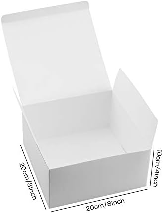 קרטון קופסות מתנת קופסות מתנה עם מכסים,20 חבילה קופסות מתנה עם מכסים לבן קרטון קופסות מתנת קופסות נייר אריזת תיבה