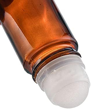 WRESTY 1.7 OZ/50 מל גליל זכוכית על בקבוקים בקבוקי דאודורנט ריקים בקבוקי DIY DIY DIY DIY דליפות דפוקת ענבר בקבוקי רולר זכוכית