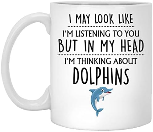 ש. פדישופס דולפין מתנה, דולפין ספל, מצחיק דולפין מתנות, דולפין מאהב, דולפין מתנות לנשים, שלה, גברים, לו, בנות, מטורף דולפין