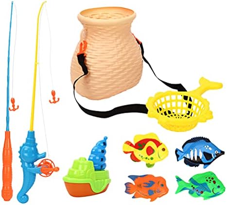 סטוריארד 1 סט 10 יחידים ילדים צעצוע דייגים צעצועי דיג מגנטי לצורך ציוד למסיבות לתינוקות תפאורה למסיבה ביתית