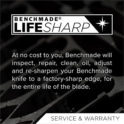 Benchmade - Azeria 125 סכין, להב Whancliffe עם פרופיל זוויתי, קצה רגיל, גימור מצופה, מיוצר הוא ארהב