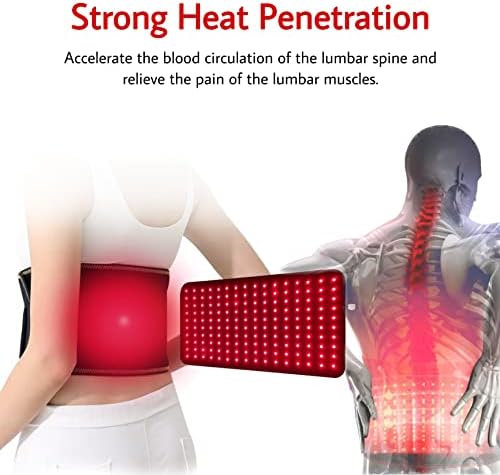 חגורת טיפול לד, מכשיר חגורת טיפול באור אדום אינפרא אדום למותן כאבי גוף,טיפול אינפרא אדום או טיפול באור אינפרא