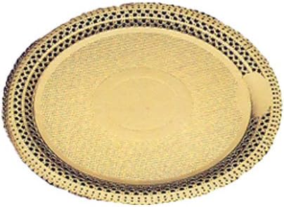 עגול זהב תחרה עוגת לוח 10-7 / 8 קוטר פנימי, 13 קוטר חיצוני; מקרה של 100