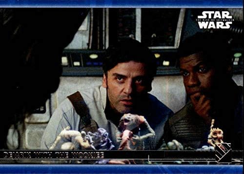 2020 Topps מלחמת הכוכבים העלייה של Skywalker Series 2 Blue 4 Dejarik עם כרטיס המסחר Wookiee Poe Dameron