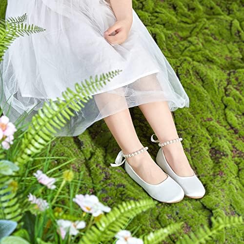 פליקס ופלורה בנות פעוט נעלי בלט קטנות - נערות פרחים מרי ג'יין דירות נעלי שמלה חתונה
