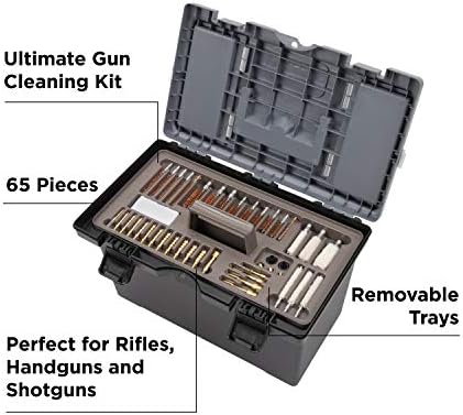 ערכת ניקוי אקדחים אוניברסלית של חברת אלן, 65 חלקים שנקבעו לאקדח, רובה ורובה ציד - ארהב מבוססת מאז 1971