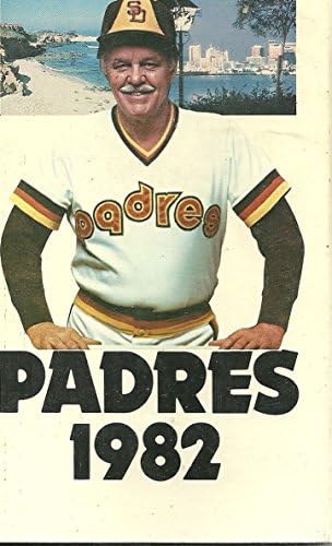 סן דייגו פדרס MLB בייסבול 1982 מדריך מדיה וינטג 'צבע נהדר אותנטי