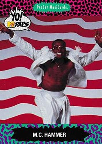 1991 Pro Set Yo MTV Raps nonsport 58 M.C. פטיש כרטיס מסחר בגודל מוסיקה רגילה