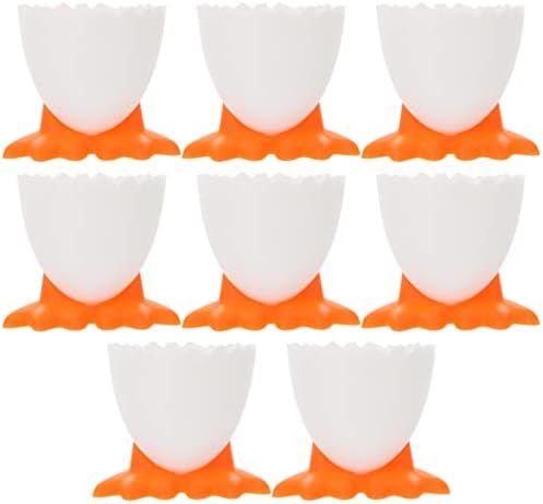 דקורטיבי מגש 8 יחידות ביצת כוס מחזיק רך או קשה ביצת כוס פסחא ביצת דוכן תצוגת ביצים קשות ארוחת בוקר שולחן מטבח מתנה