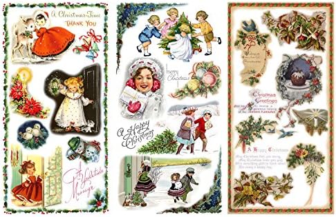 אריזת נייר מגזרת חג המולד סנטה מתנה לילדים פלונץ וינטג 'אפימרה