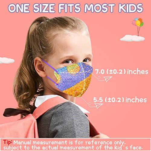 מיסאא קנ95 מסכות פנים לילדים 30 יחידות, 5 שכבות מסכת מגן חד פעמית גודל קטן עם לולאות אוזניים אלסטיות לילדים