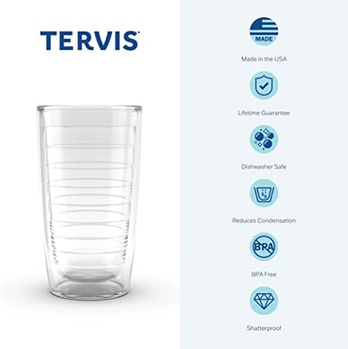 טרביס תוצרת ארה ב כפול דופן דיסני-אנקנטו מבודד כוס פלסטיק כוס שומר משקאות קר & מגבר; חם, 16 עוז, ברור
