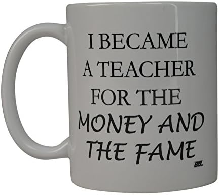 נוכלים נהר מצחיק קפה ספל הטוב ביותר הפכתי מורה לכסף ואת תהילה חידוש כוס רעיון מתנה גדול עבור מורים