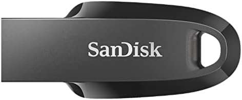 Sandisk 128GB עקומת אולטרה USB 3.2 הכונן הבזק שחור עד 100 מגה -בייט/שניות