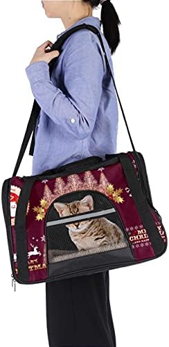 חג המולד סמלי תגי תוויות רך צדדי חתול כלב עם רוכסן כפול בטיחות עבור חיות מחמד חליפת לטיולים נסיעות חיצוני שימוש
