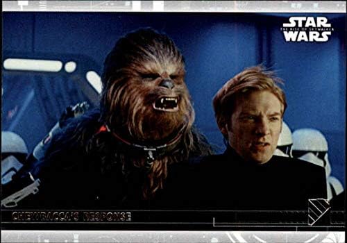 2020 Topps מלחמת הכוכבים עלייתו של Skywalker Series 230 כרטיס המסחר בתגובה של Chewbacca