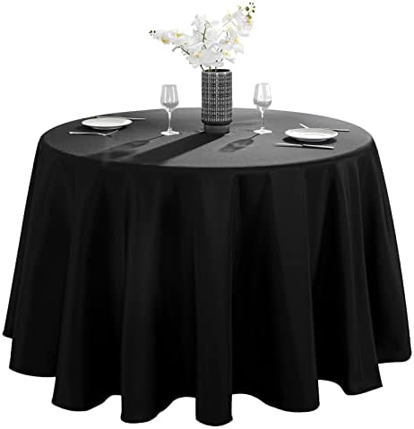 108 אינץ עגול מפת שולחן פוליאסטר שולחן בד כתם עמיד וקמטים פוליאסטר אוכל שולחן כיסוי עבור מטבח אוכל מסיבת חתונה מלבני שולחן