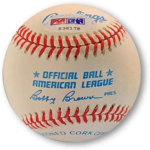 Ken Griffey JR חתום ביד חתימה בבייסבול רשמי בליגה האמריקאית PSA S36178 - כדורי בייסבול חתימה