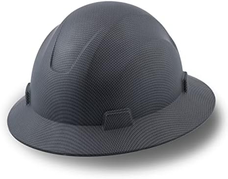 Uninova סיבי פחמן כובע קשיח שולי מלא, Cascos de Construccion Hardhat לגברים, שוליים מלאים כובע קשה OSHA עבודות בנייה מאושרות